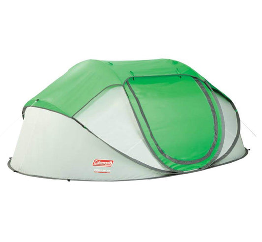 NEW! COLEMAN 4 Person Pre-Assembled Instant Pop Up Camping Tent w/ Taped Rainfly