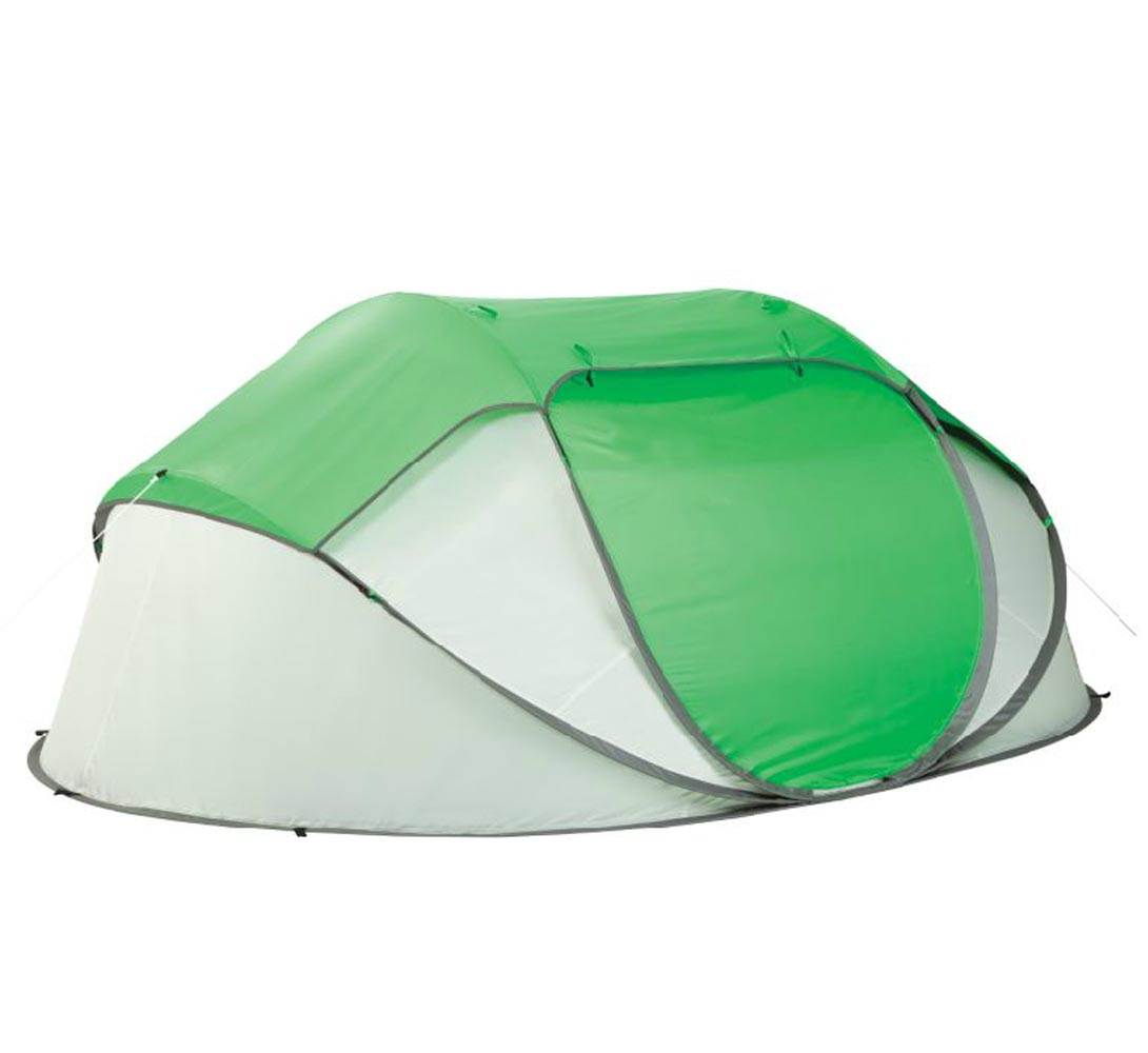 NEW! COLEMAN 4 Person Pre-Assembled Instant Pop Up Camping Tent w/ Taped Rainfly