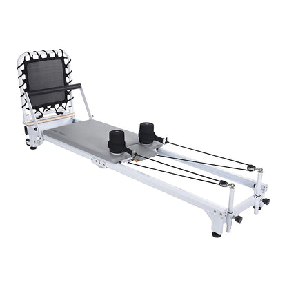 AeroPilates Precision Series Reformer Machine for Home Exercise Workouts, White