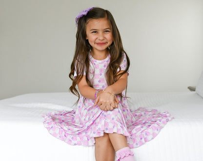 LAVENDER DAISIEZzz DREAM RUFFLE DRESS