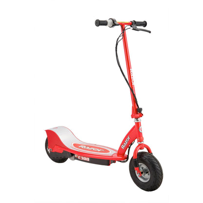 Razor E300 Adult Ride-On 24V High-Torque Motorized Electric Powered Scooter, Red