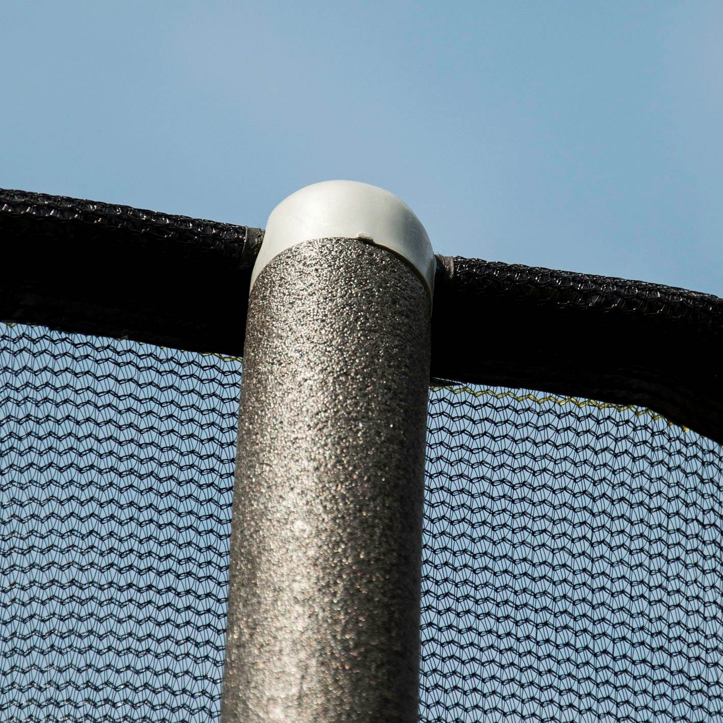 JumpKing JK15VC2 15 Foot Outdoor Trampoline & Safety Net Enclosure Kit, Blue