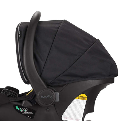 Evenflo Pivot Xpand Baby Stroller & SafeMax Infant Car Seat Travel System, Black