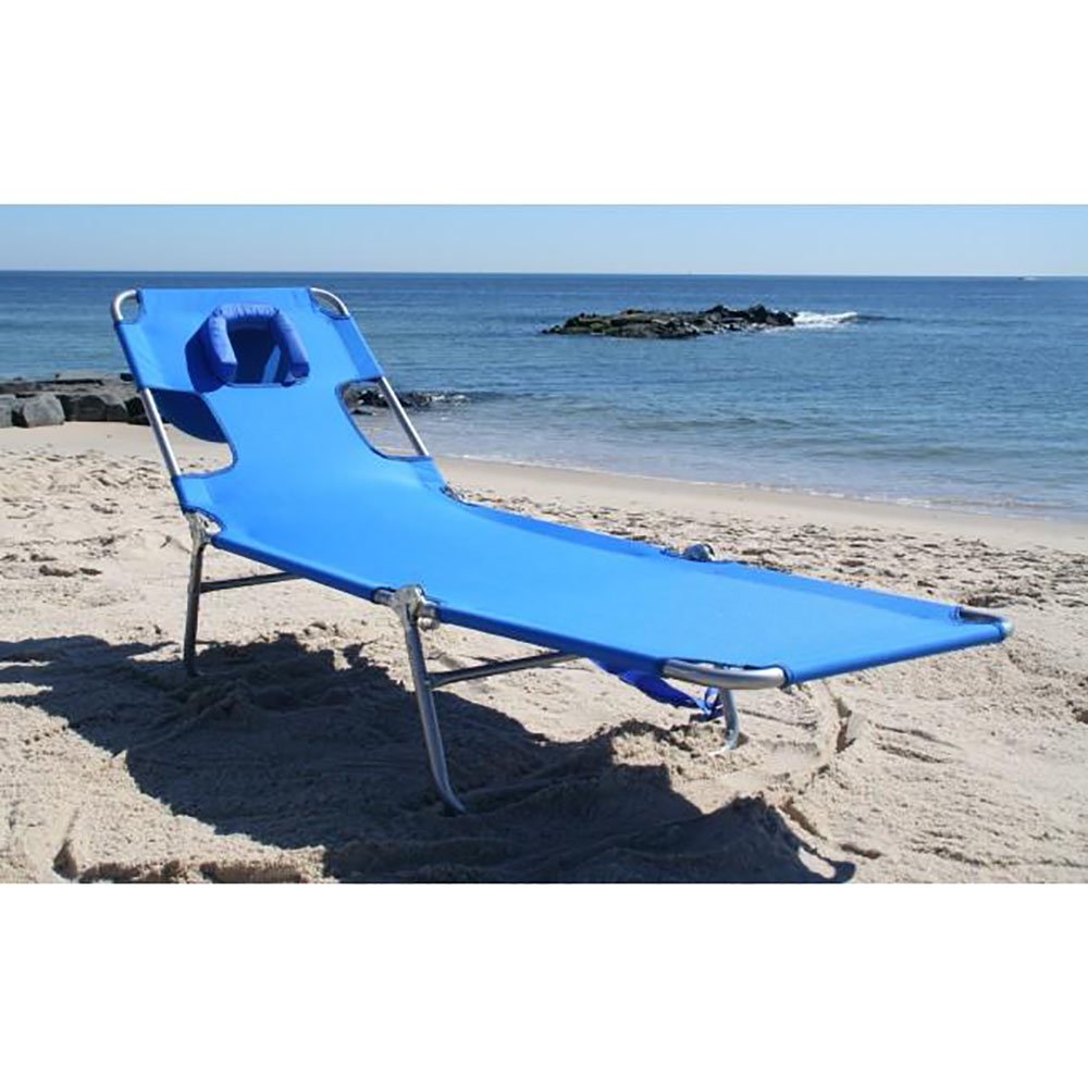 Ostrich Chaise Lounge Folding Portable Sunbathing Poolside Beach Chair (2 Pack)