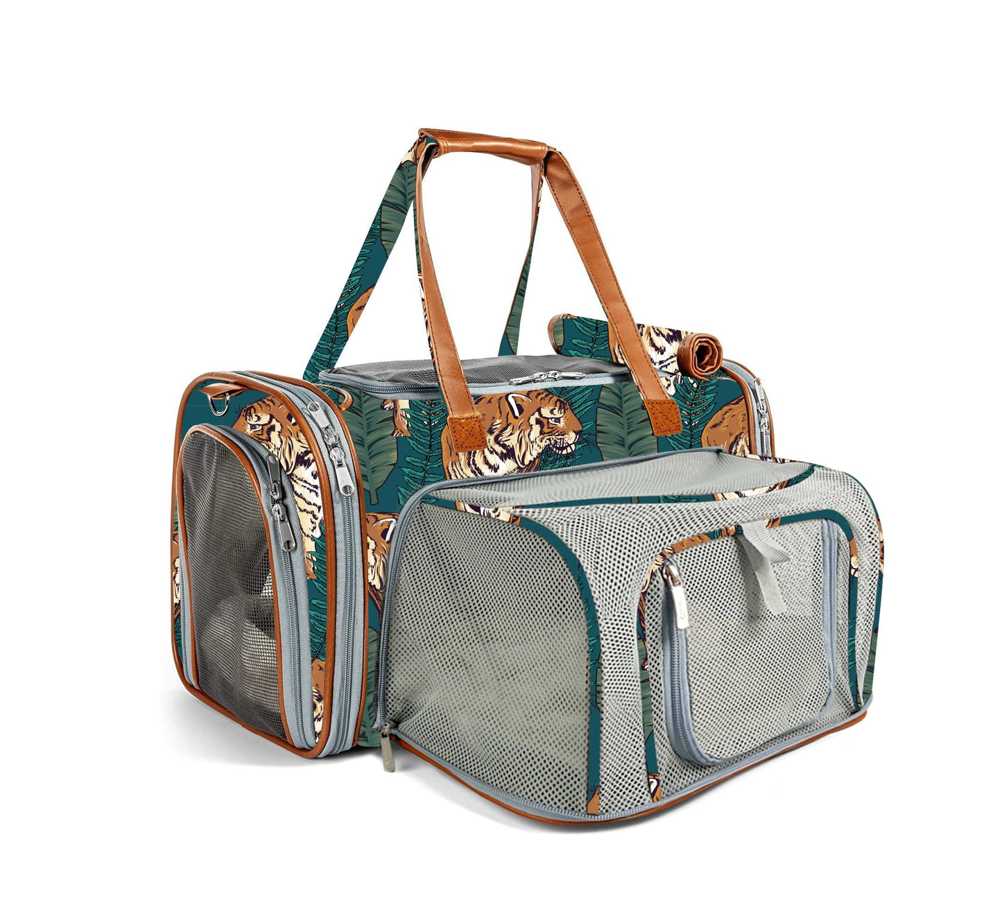 Mr. Peanut's Gold Series Standard Size Airline Compliant Expandable Pet Carrier - Prints Edition