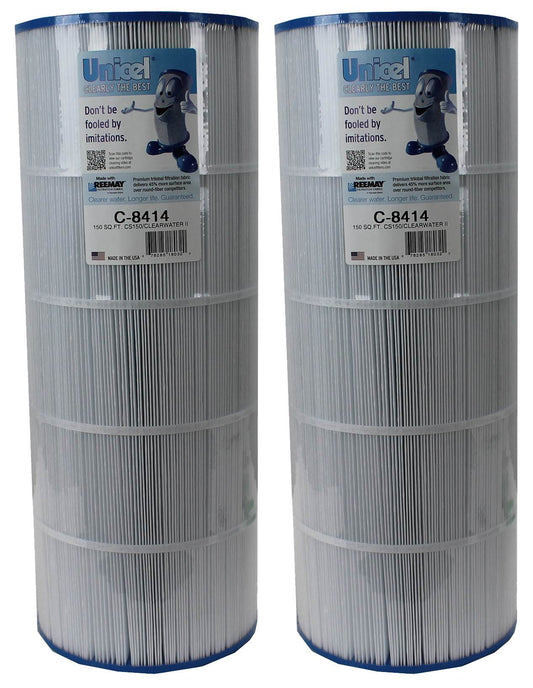 Unicel C-8414 Swimming Pool Replacement Cartridge Filters 150 Sq Ft (2 Pack)