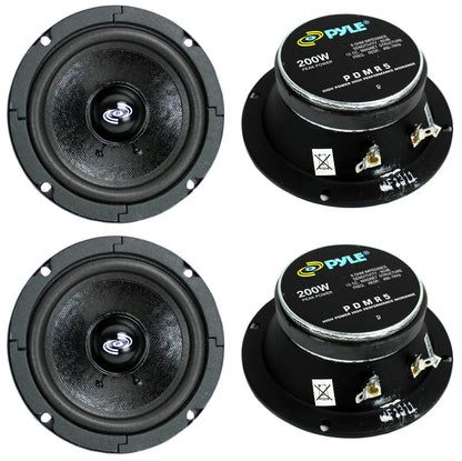 4) Pyle Pro PDMR5 5" 800W Car DJ/Home Mid Bass MidRange Speakers Drivers Audio