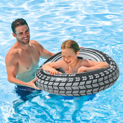 Intex 36 Inch Inflatable Giant Tire Swimming Pool Float Tube for Kids and Adults