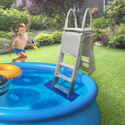 Confer Plastics A-Frame Pool Ladder & Hydrotools by Swimline 9"x36" Ladder Mat