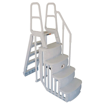 Main Access Above Ground Swimming Pool Step Ladder with Smart LED Light & Remote