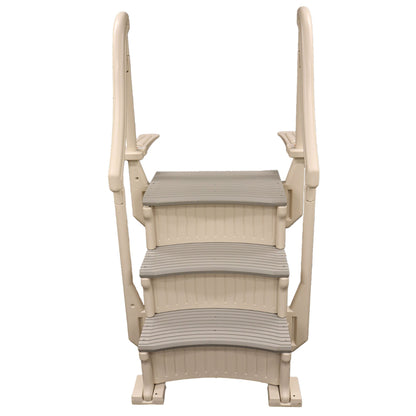 Confer Plastics Curved In-Pool 3 Step Ladder System, Stairs for In Ground Pool