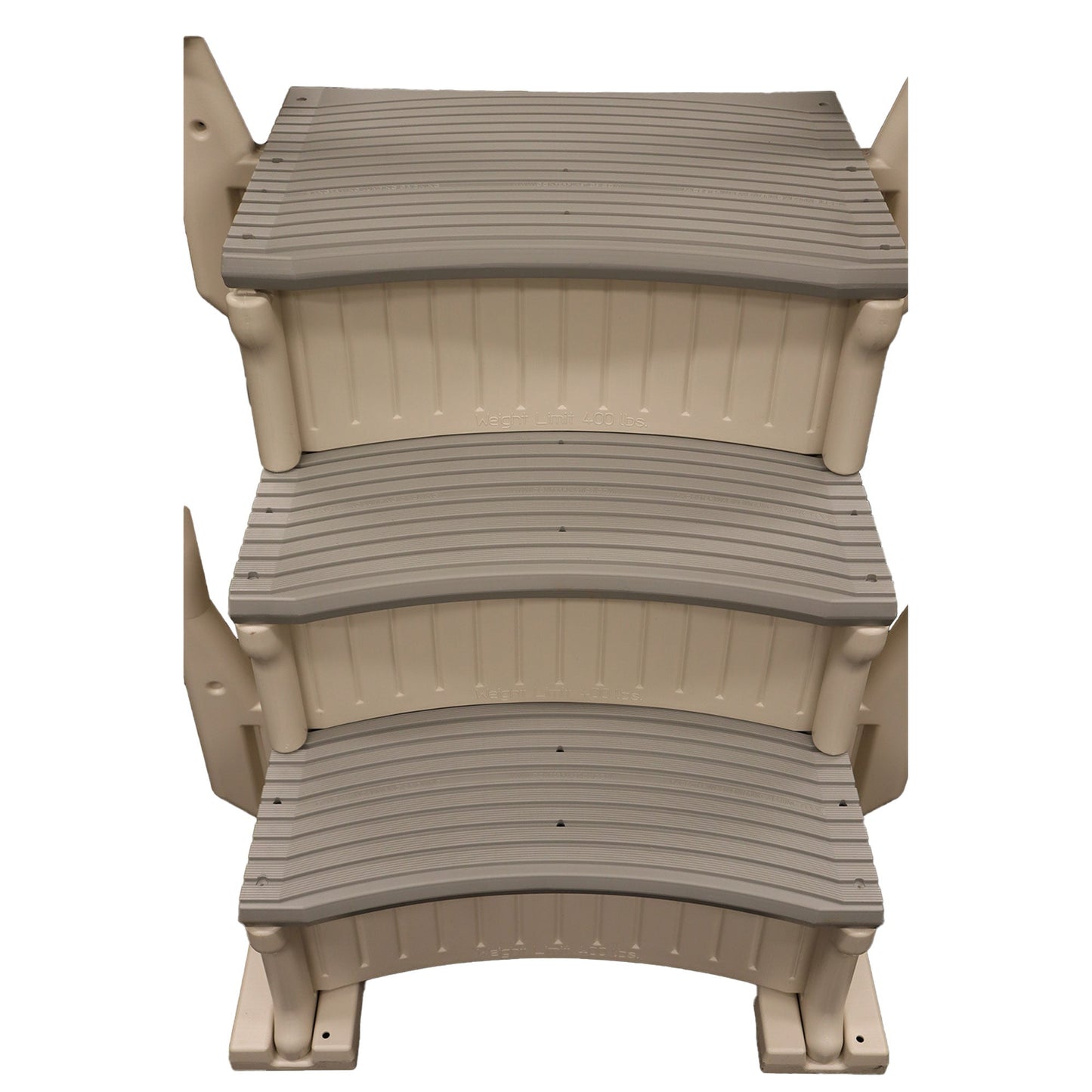 Confer Plastics Curved In-Pool 3 Step Ladder System, Stairs for In Ground Pool