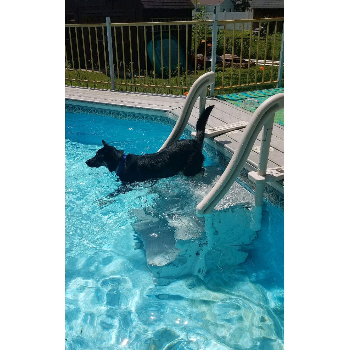 Confer Plastics Curved In-Pool 3 Step Ladder System, Stairs for In Ground Pool