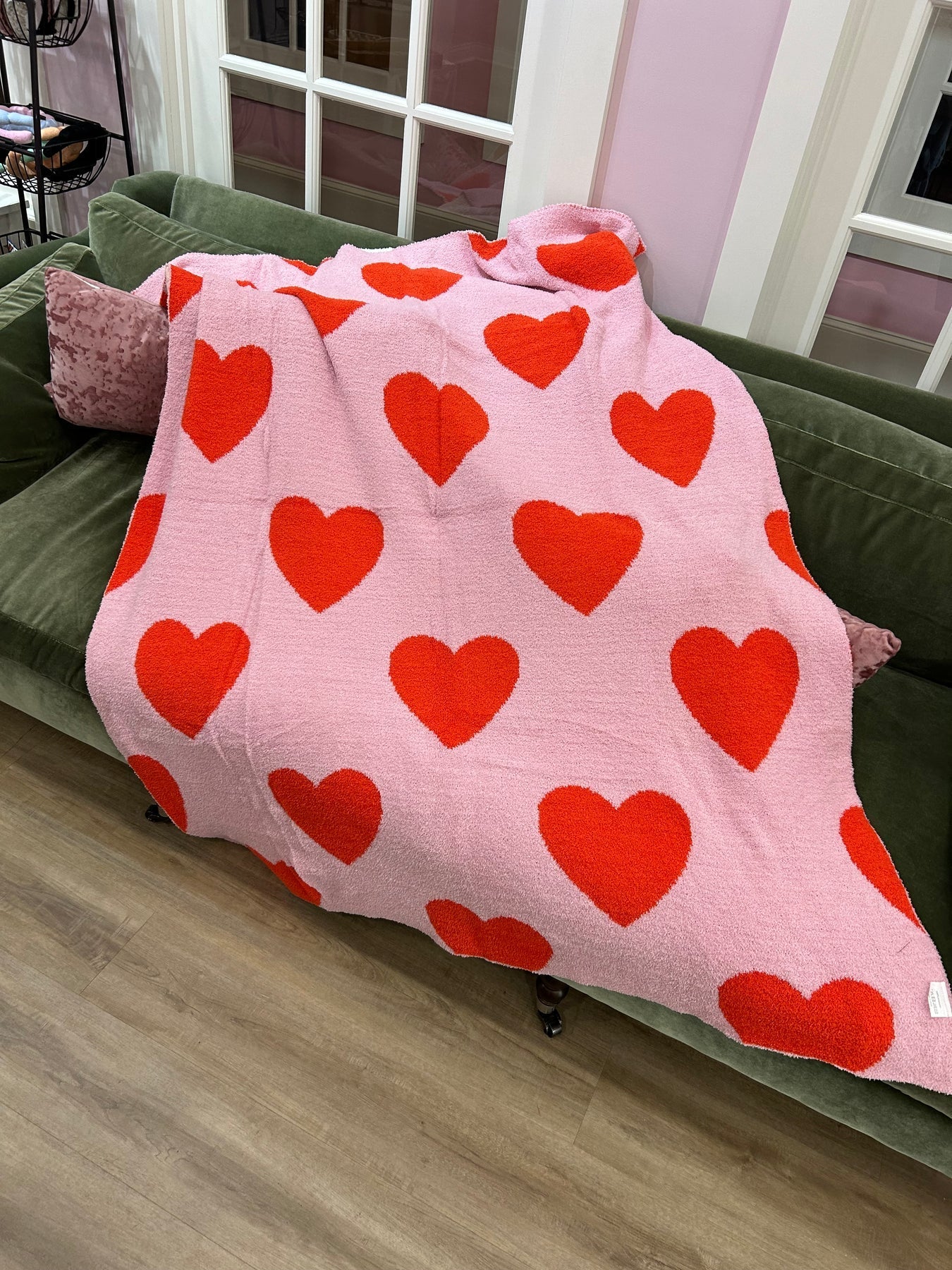 Love Luxe Reversible Heart Blanket