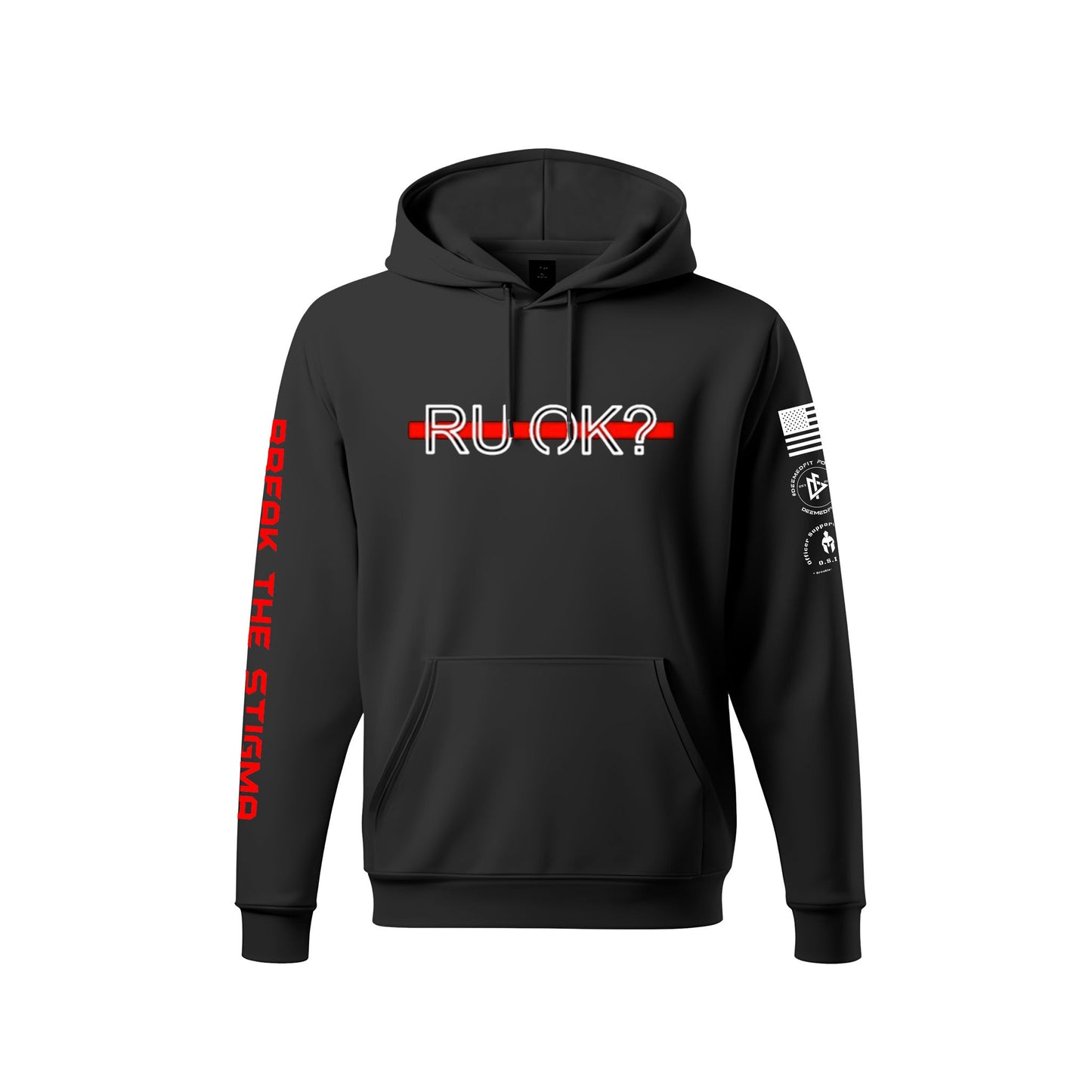 Stigma Breaking Hoodie- Red Line