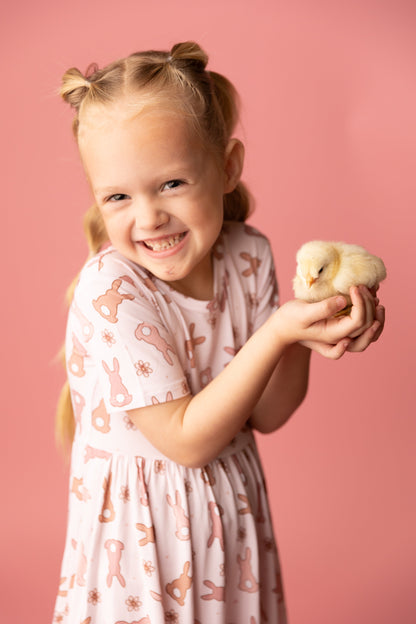 HOPPY EASTER DREAM RUFFLE DRESS