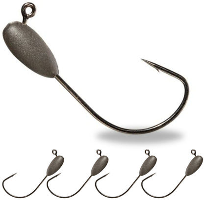 Reaction Tackle Tungsten Tube Jig Heads- 5-Pack