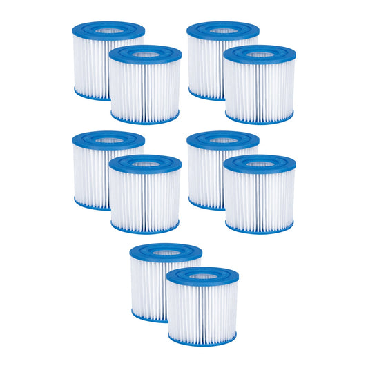 Summer Waves P57000102 Replacement Type D Pool & Spa Filter Cartridge (10 Pack)