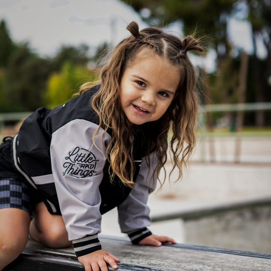 KIDS WATERPROOF LETTERMAN JACKET - OLD SCHOOL