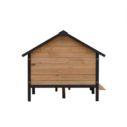 Outdoor Large Wooden Cabin House Style Wooden Dog Kennel with Porch