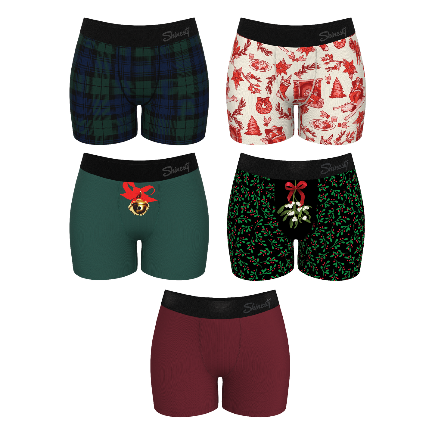 The Christmas Bundle | Women’s Boxers 5 Pack