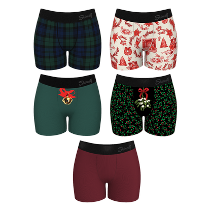 The Christmas Bundle | Women’s Boxers 5 Pack