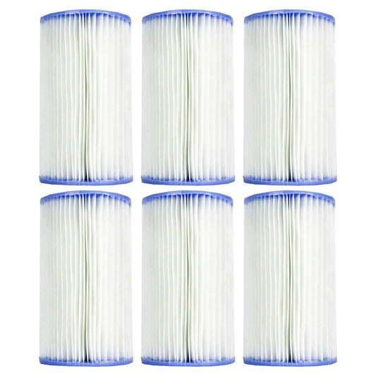 Intex 29005E Swimming Pool Type B Replacement Filter Pump Cartridge (6 Pack)