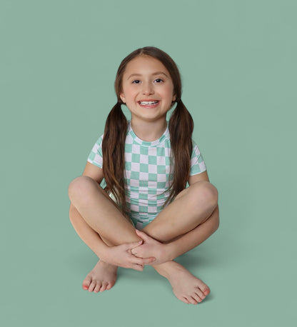 MINT CHECKERS DREAM SHORT SET