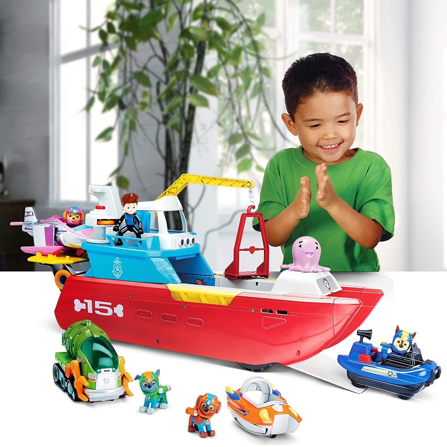 Nickelodeon Paw Patrol Sea Patroller Transforming Vehicle with Lights & Sounds