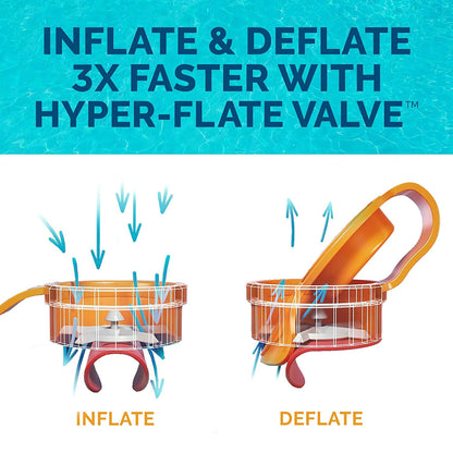 SwimWays Spring Float Recliner Water Summertime Relaxation Lounge Seat, Aqua