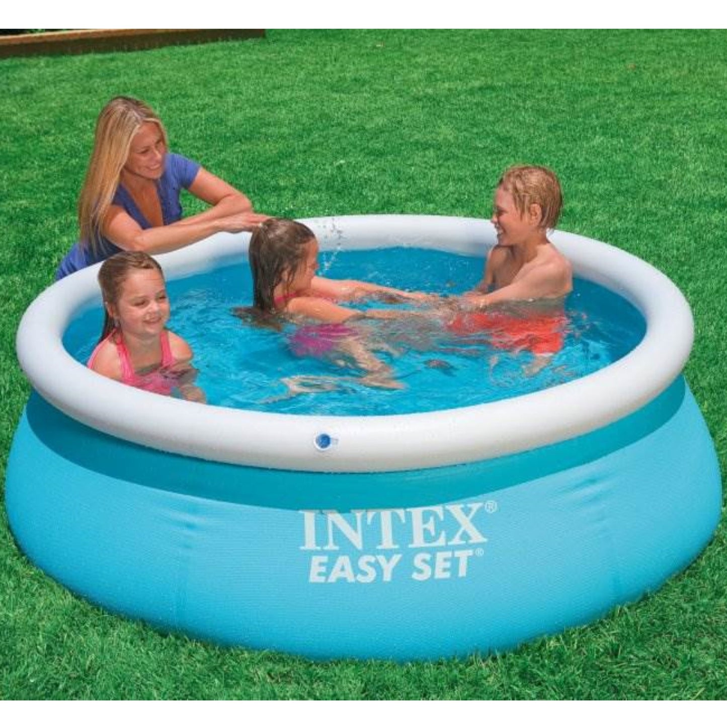 Intex Easy Set 6' x 20" Inflatable Outdoor Swimming Pool w/ 330 GPH Filter Pump