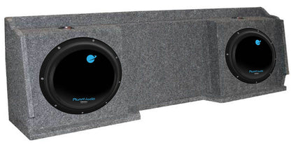 2) Planet Audio AC12D 12" 3600W Subs + GMC Chevy Silverado Ext Cab '99-06 Box