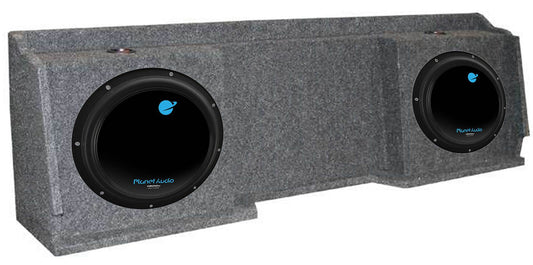 2) Planet Audio AC12D 12" 3600W Subs + GMC Chevy Silverado Ext Cab '99-06 Box