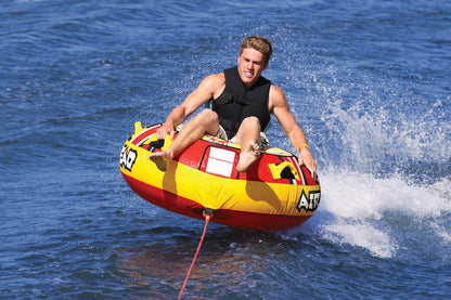 Kwik Tek AIRHEAD Blast AHBL-12 Single Rider Inflatable Towable Water Lake Tube