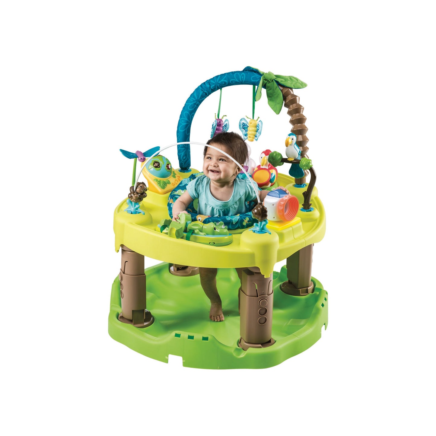 Evenflo ExerSaucer Triple Fun Saucer Life In The Amazon Bouncer Activity Center