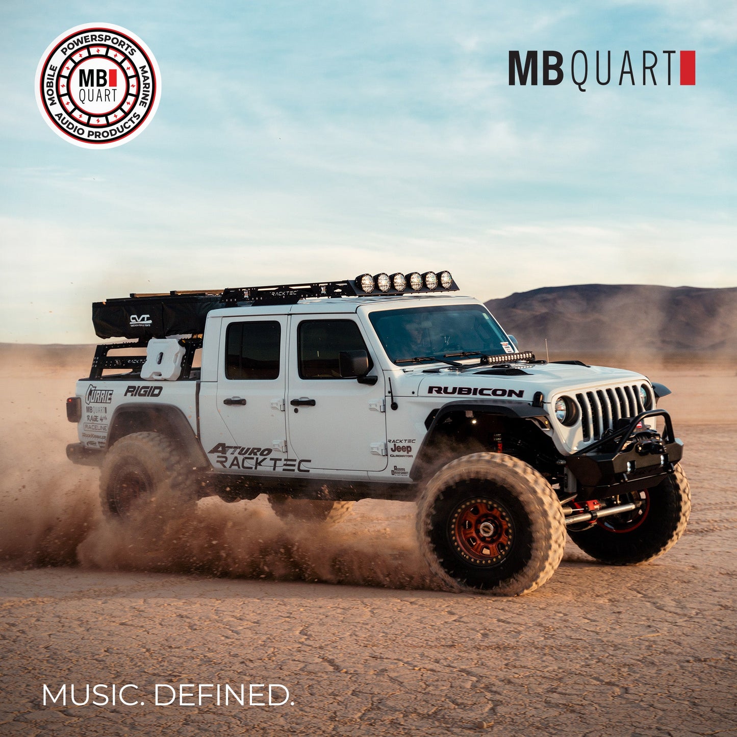 MB Quart DS1-204 400 Watt 8 Inch Shallow Slim DVC 4 Ohm Car Sub, Single Speaker