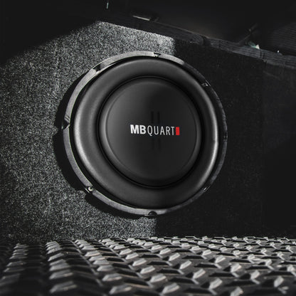 MB Quart DS1-204 400 Watt 8 Inch Shallow Slim DVC 4 Ohm Car Sub, Single Speaker
