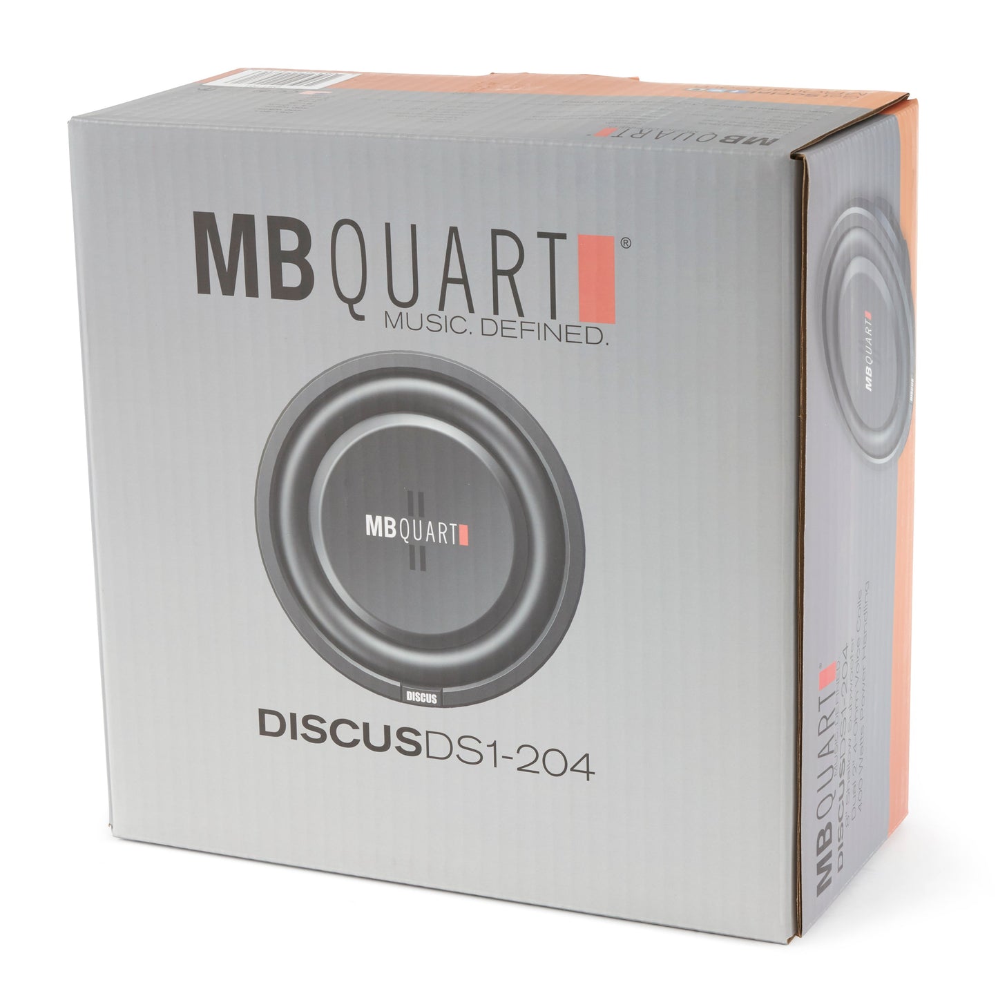 MB Quart DS1-204 400 Watt 8 Inch Shallow Slim DVC 4 Ohm Car Sub, Single Speaker