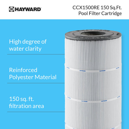 Hayward CCX1500RE 150 Square Foot Replacement Swimming Pool Filter Cartridge