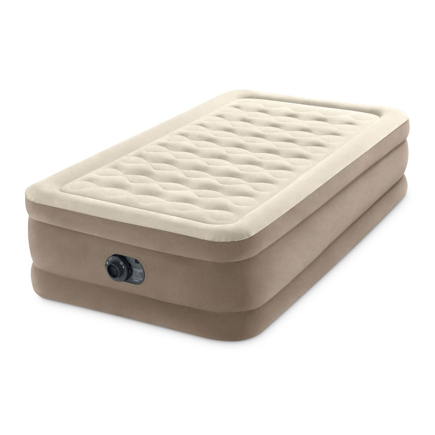 Intex 64425ED Dura-Beam Deluxe Ultra Plush Air Mattress with Built-in Pump, Twin