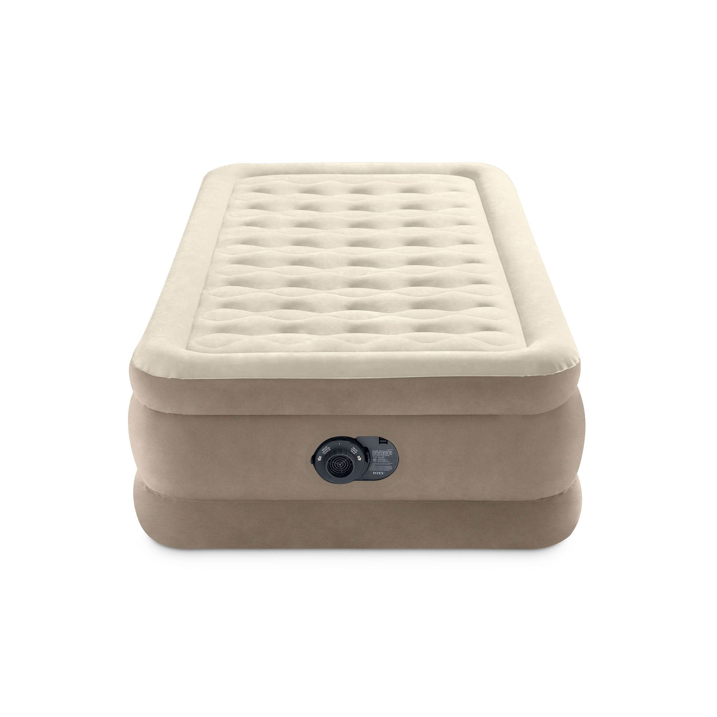 Intex 64425ED Dura-Beam Deluxe Ultra Plush Air Mattress with Built-in Pump, Twin