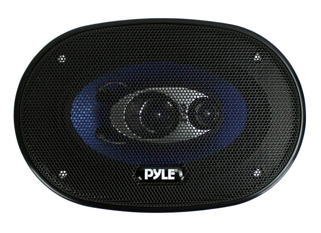 Pyle PL463BL Blue Label 4x6 Inch 240W 3 Way Triaxial Car Speaker Stereo, 2 Pack