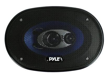 Pyle PL463BL Blue Label 4x6 Inch 240W 3 Way Triaxial Car Speaker Stereo, 2 Pack