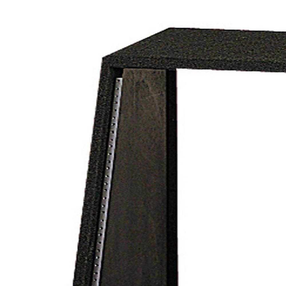 Odyssey 12 Space 12U Angled Face Open Back Carpeted Studio Storage Rack, Black