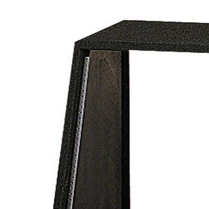 Odyssey 12 Space 12U Angled Face Open Back Carpeted Studio Storage Rack, Black