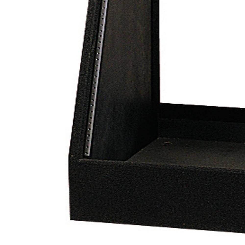 Odyssey 12 Space 12U Angled Face Open Back Carpeted Studio Storage Rack, Black