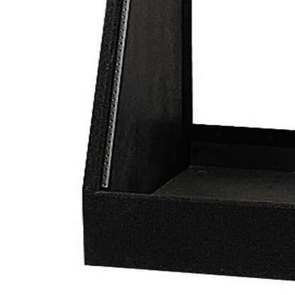 Odyssey 12 Space 12U Angled Face Open Back Carpeted Studio Storage Rack, Black