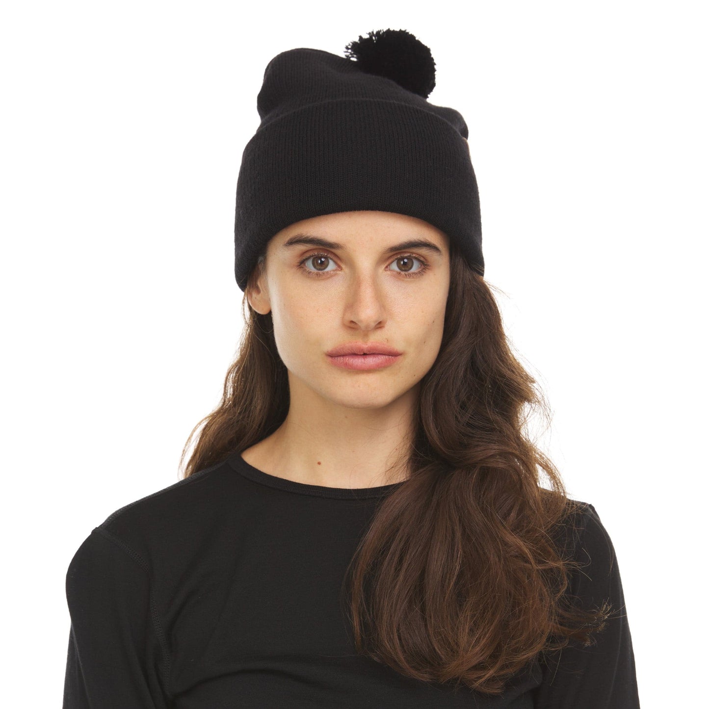 Midweight - Everyday Knit Cuff Pom Beanie 100% Merino Wool