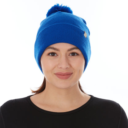 Midweight - Everyday Knit Cuff Pom Beanie 100% Merino Wool