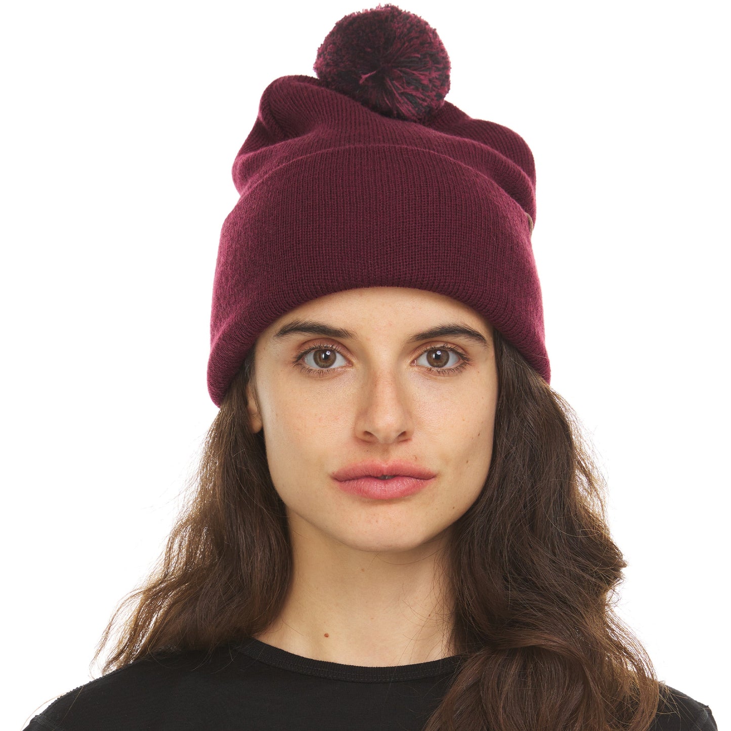 Midweight - Everyday Knit Cuff Pom Beanie 100% Merino Wool